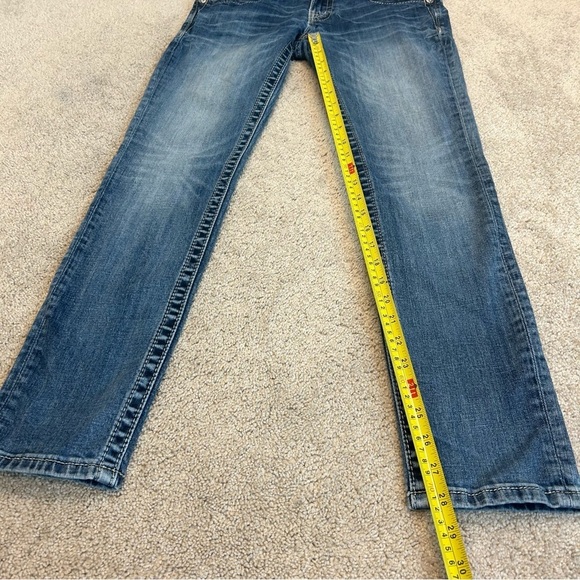 Miss me embroidered Crystal rhinestone pocket ankle skinny jeans Sz 28 - Picture 15 of 17